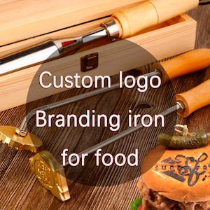 Branding iron for food / Custom branding iron / Cake Brand iron / Custom Flame Heated branding iron / wood brand iron / Burger Branding Iron