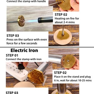 Custom branding iron for wood Electric wood Branding Iron Branding Iron with electric heater branding iron custom for wood burning stamp image 9