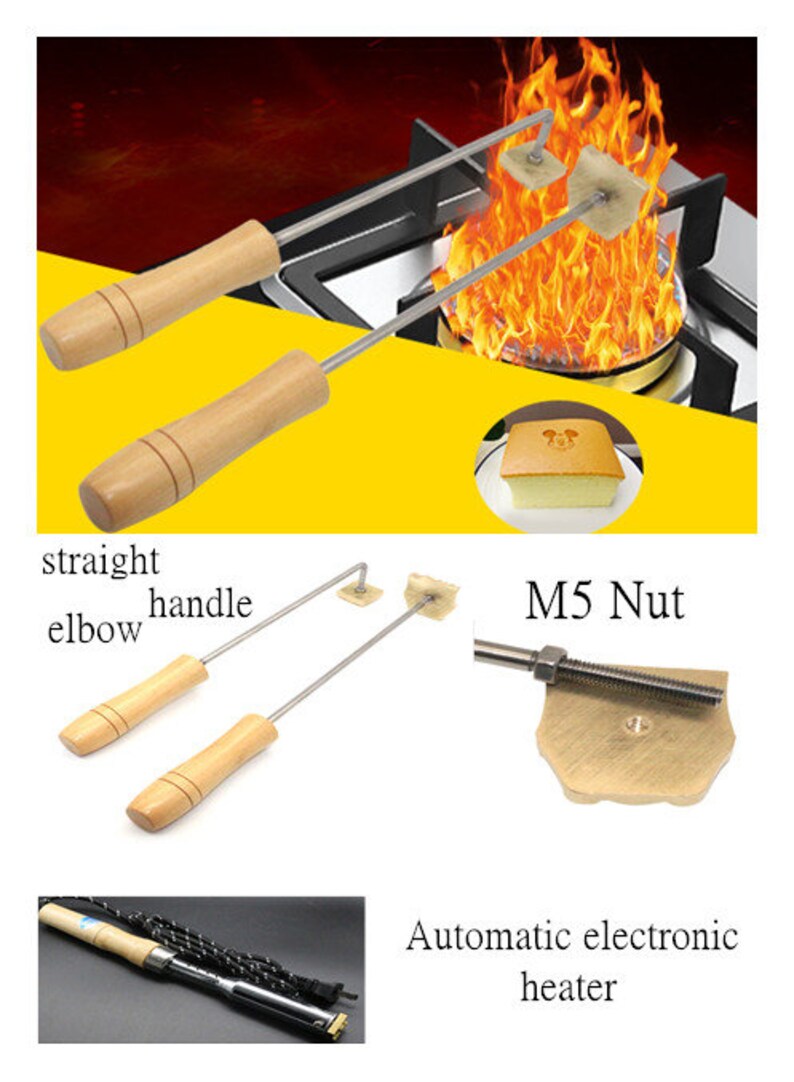 Ccustom branding iron for food Custom Flame Heated branding Etsy