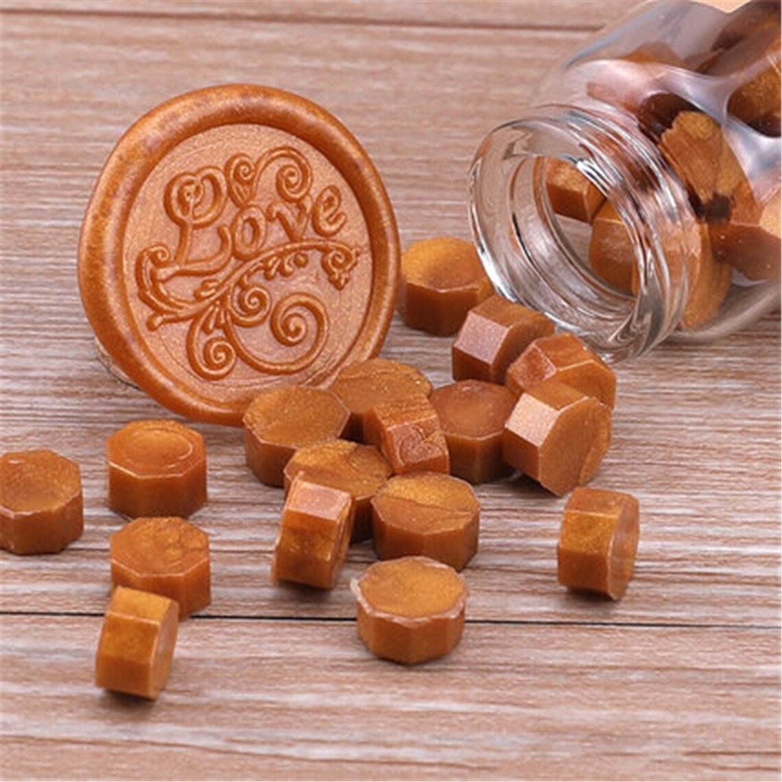 Gold wax beads 16 colors seal wax beads100 pcs wax beads for Etsy