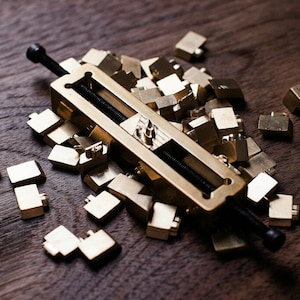 Custom 26 Alphabet Stamp marca hierro Sello de latón - Madera intercambiable Marca Iron Heat Emboss Letter - letras individuales marca hierro
