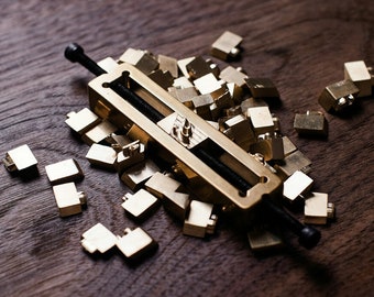 Personalisierter 26 Alphabet Stempel Brandzeichen Eisen Messing Stempel - Auswechselbar Holz Brandmarke Eisen Heat Emboss Letter - individuelle Buchstaben Branding Eisen