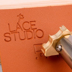 Leather branding iron, custom branding iron for leather, temperature asjustable electric iron for hot foiling, brass stamp