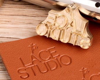 Brass stamp for leather, hot foiling tools, leather branding iron custom, electric iron for leather/suede/biothane/plastic, gold foil