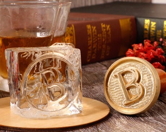  Custom ice Stamps for Cocktails with Brass Metal