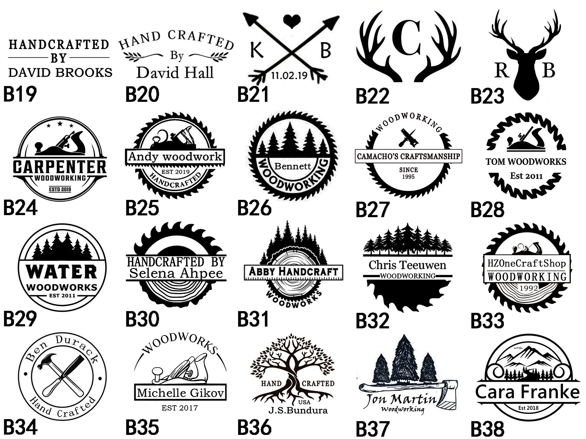 Custom Wood Branding Iron for Handcrafted Wood Branding Etsy