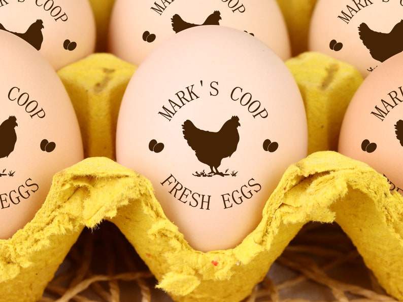 Egg Stamper Custom Egg Stamp Chicken Egg Stamp Custom Etsy