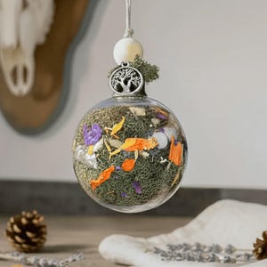 Green Witch Ball for Blessings + Protection