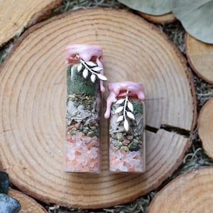 Anti-Depression + Anti-Anxiety Spell Jar Intention Bottle | Emotional Support: DIY Kit or Finished Jar