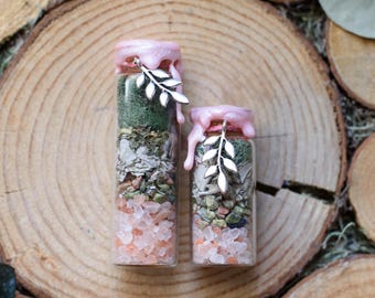 Anti-Depression + Anti-Anxiety Spell Jar Intention Bottle | Emotional Support: DIY Kit or Finished Jar
