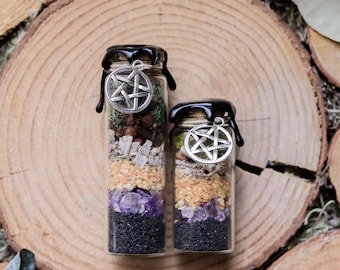 Protection Spell Jar | Guardian Bottle, Intention Jar: DIY Kit or Finished Jar