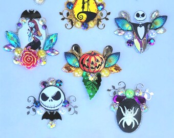 Nightmare Before  Christmas   facepaint  bling