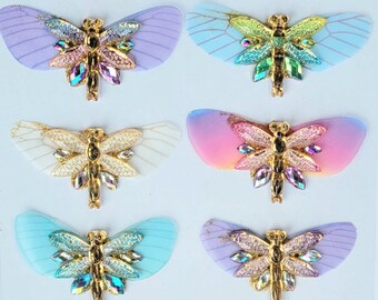 Dragonfly  facepaint bling