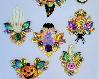 Halloween  facepaint bling