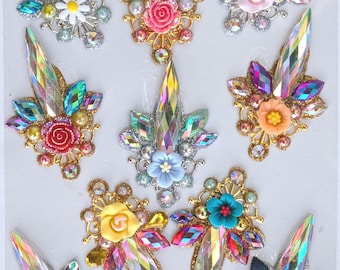 Elegant unicorn horn  facepaint bling