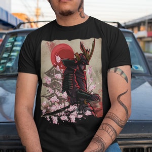 Japanese Samurai Shirt, Japan Katana Sword, Samurai Bushido Ronin Spirit, Japanese Gift, Unisex T-Shirt