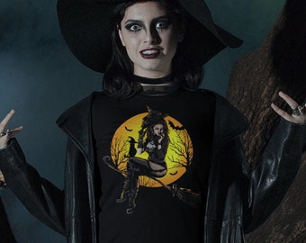 Sexy Bad Witch Halloween Shirt / Trick or Treat Party Gifts / Scary Horror Mythology and Monsters / Shirt / Tank Top / Sweatshirt / Hoodie