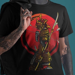 Japanese Samurai Shirt, Japan Katana Sword, Samurai Bushido Ronin Spirit, Japanese Gift, Unisex T-Shirt