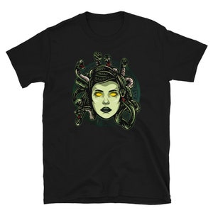 Medusa Ancient Greek Mythology Gift Gods and Monsters Unisex T-shirt ...
