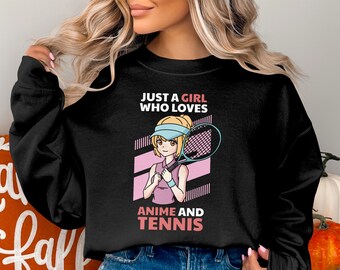 Camiseta gráfica de chica de tenis de anime, camiseta deportiva informal, camiseta deportiva estilo manga, ropa otaku de moda, top de moda urbana genial