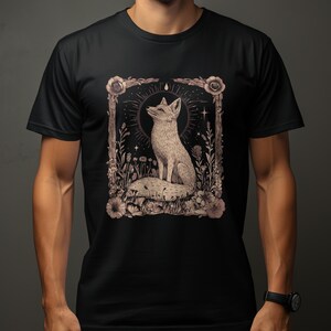 Fox Graphic Tee, Forest Animal T-Shirt, Nature Lover Gift, Woodland Wildlife Clothing, Unisex Casual Wear, Rustic Outdoor Apparel