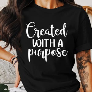 Erstellt mit einem Zweck T-Shirts, christliche T-Shirts, Jesus T-Shirts, auf Glauben basierende T-Shirts, Gott T-Shirts, Bibel T-Shirts