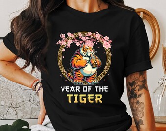 Chinese New Year Tiger T-Shirt, Lunar New Year T-Shirt, Zodiac Tiger Shirt, Year of the Tiger Tee