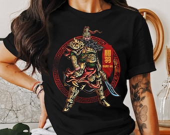 Ne Zha T-shirt, Chinese Mythology Deity Tee, China Folk Lore