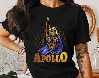 Apollo Greek God T-Shirt, Ancient Greek Mythology Tee, Greek Religion Deity Shirt, Historical Greek God Apparel, Apollo Graphic Shirt