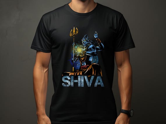 Lord Shiva T-shirt, Hindu God Graphic Tee, Mythological Deity