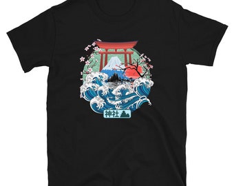 Japanese Temple Shrine Shirt, Tokyo Osaka Street Wear, Great