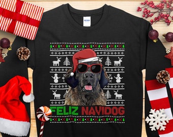 Leonberger Christmas Shirt, Dog Lover Gift, Funny Ugly Christmas T-Shirt, Sweatshirt, Hoodie
