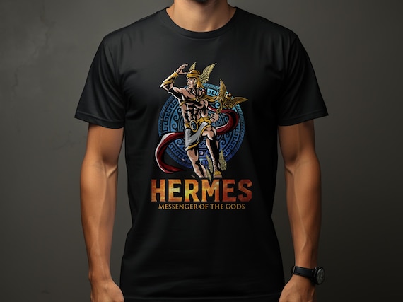 Hermes T-shirt Greek Mythology Tee God of Messenger Deity Apparel