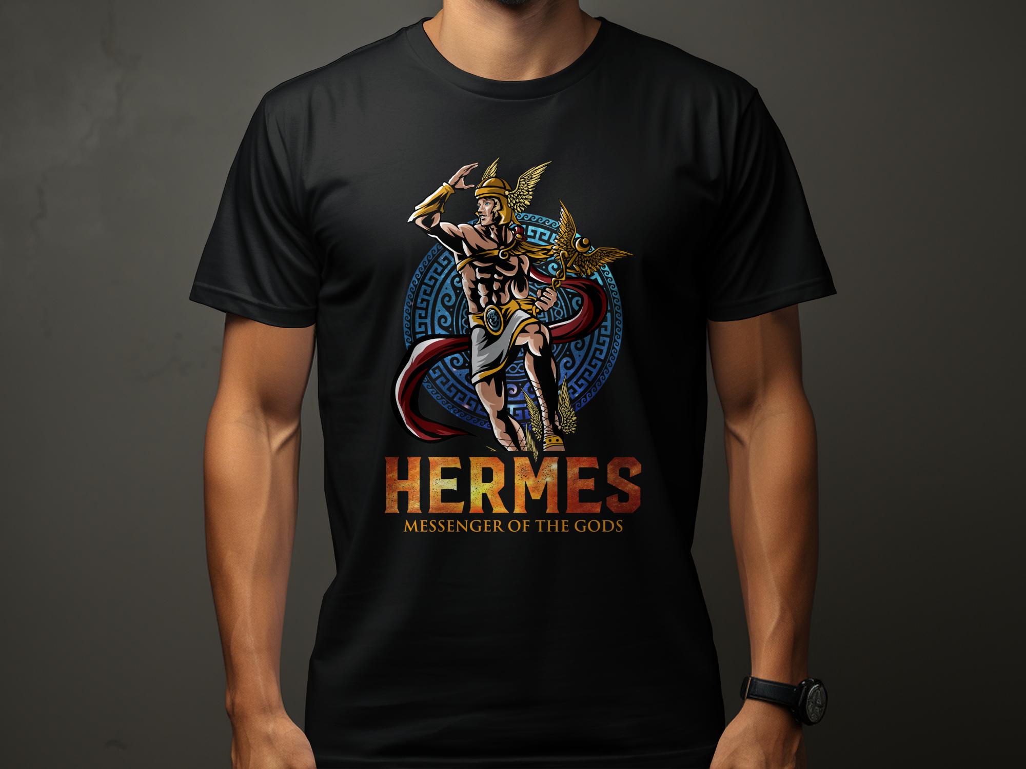 Hermes T-shirt Greek Mythology Tee God of Messenger Deity Apparel