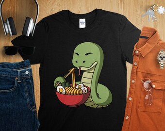 Kawaii Anime Year of the Snake Asian Noodles Japanese Ramen Shirt, Anime Shirt, Ramen T-Shirt, Japan Art