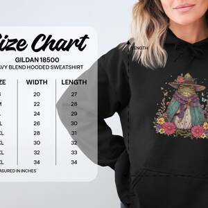 Cute Frog in Witch Hat with Flowers Hoodie, Cozy Hooded Sweatshirt, Whimsical Animal Art Pullover for Women Men, Gifts for Frog Lovers