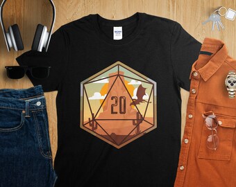 D20 Dice Summer Dungeons Tabletop RPG Roleplaying Dragons D20 Dice Gamer T-Shirt