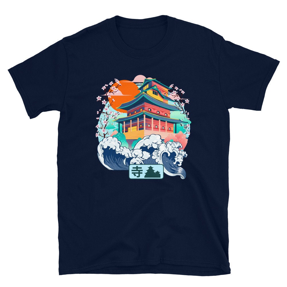 ファッション通販 安い Japanese Temple Shirt, Tokyo Osaka Street Wear, Buddha トップス