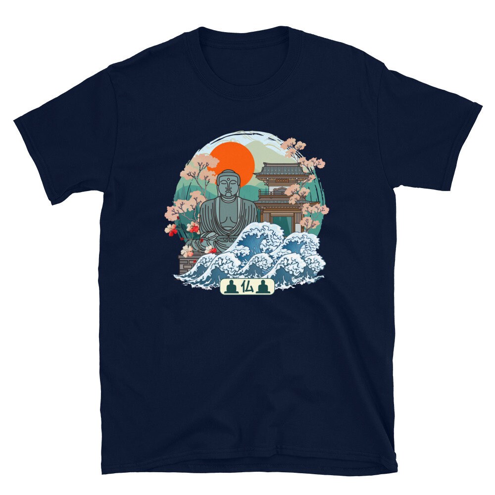 Japanese Zen Buddha Shirt, Buddhism Meditation, Tokyo Osaka