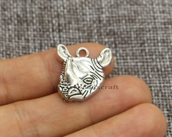20pcs di Fascini Cupcake Ice Cream 20x14mm Bronzo Antico di Colore Argento Pendenti Che Fanno