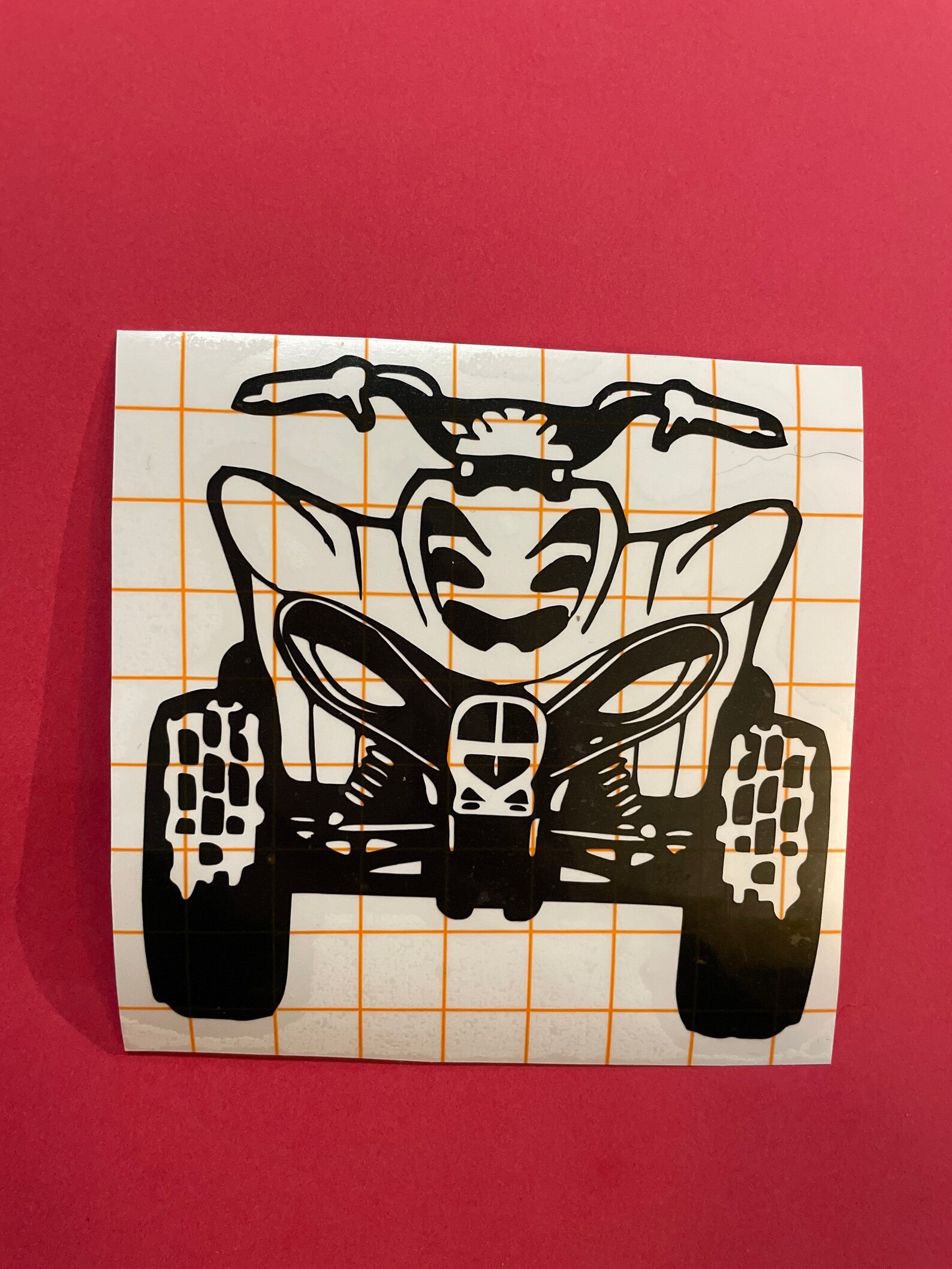 Four Wheeler Vinyl Sticker Decal Etsy