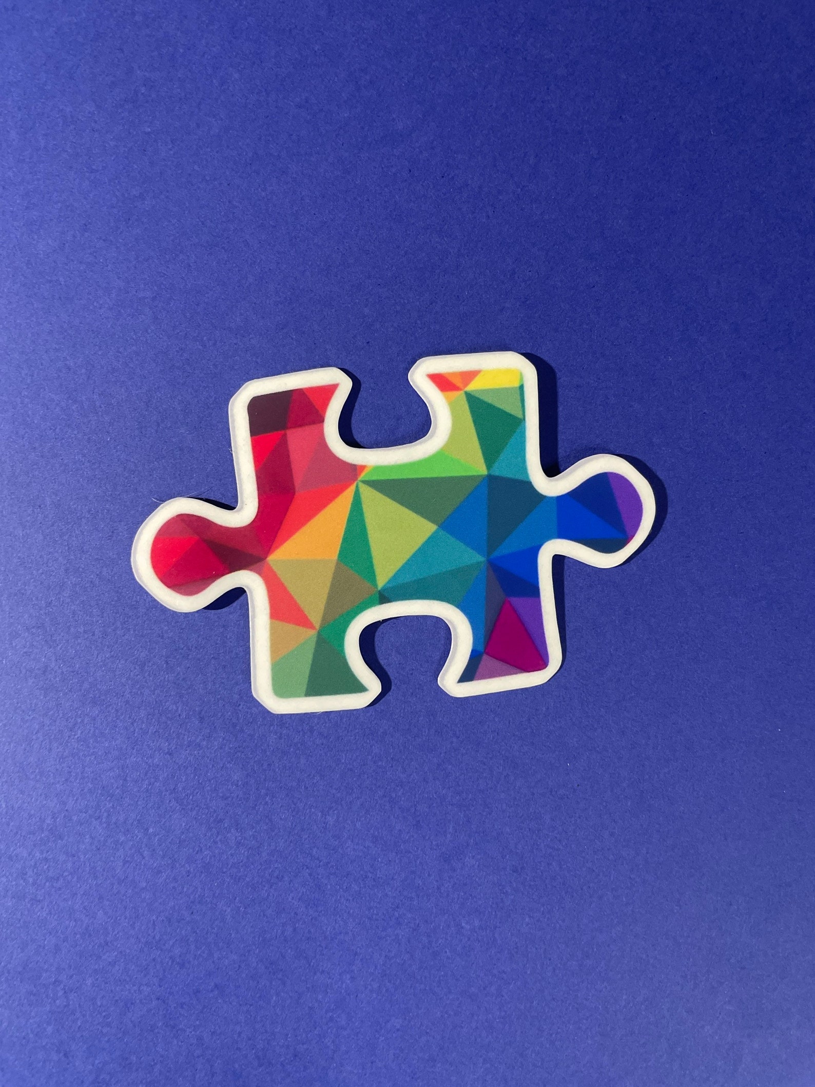 Puzzle Printed Vinyl Sticker Etsy