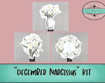 December Narcissus | Journaling Kit | Planner Weekly Kit