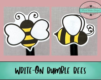 Write-On Bumble Bees and Date Covers