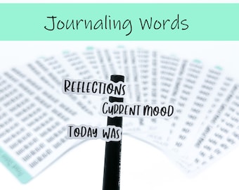 Journaling Script Stickers