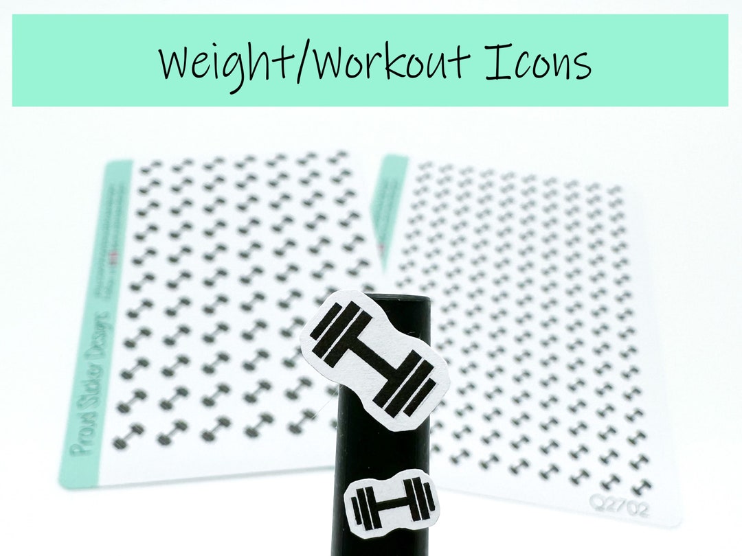 Weightlifting/workout Icon Stickers