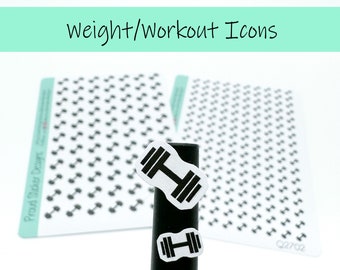 Weightlifting/Workout Icon Stickers
