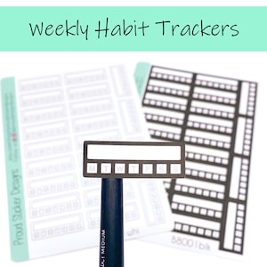 Weekly Habit Tracker Stickers
