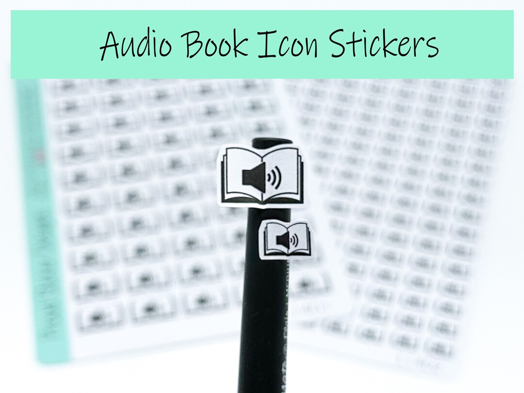 Audio Book Icon Stickers - Etsy