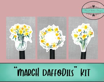 March Daffodils | Journaling Kit | Planner Weekly Kit